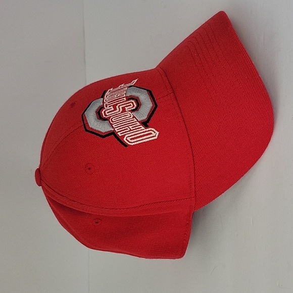 Ohio State University Ballcap Red w/ Gray, White & Black Embroidered Logo - Picture 2 of 9